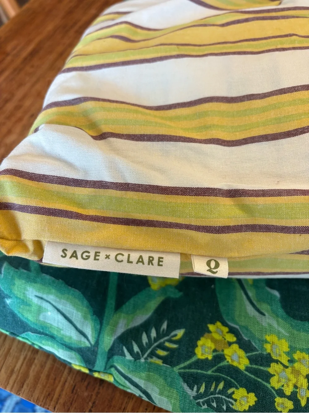 Sage & Clare Selene Organic Cotton Fitted Sheet - Dune Colorway - Queen